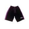 Short noir/fuchsia en microfibre