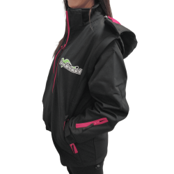 Black/fuchsia Softshell