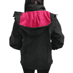 Black/fuchsia Softshell
