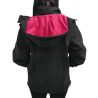 Black/fuchsia Softshell