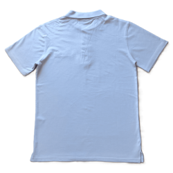 Light blue cotton polo shirt