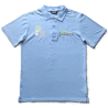 Light blue cotton polo shirt