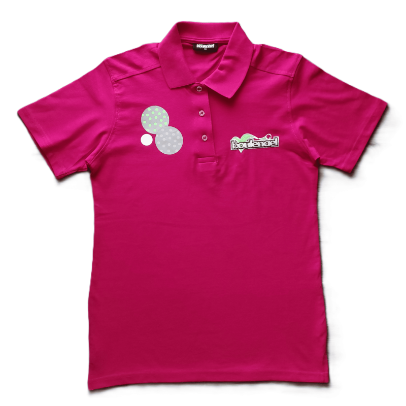 Fuchsia cotton polo shirt