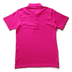 Fuchsia cotton polo shirt