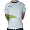 T-Shirt blanc/vert en microfibre