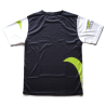 Black/green microfibre T-shirt