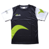 Black/green microfibre T-shirt
