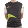 Black/green microfibre T-shirt
