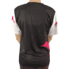 Black/fuchsia microfibre T-shirt
