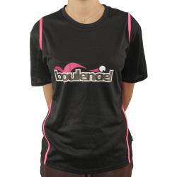 Black/Fuchsia microfibre T-shirt (CHILDREN)