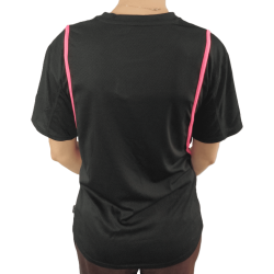 Black/Fuchsia microfibre T-shirt (CHILDREN)