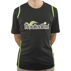 Black/Green microfibre T-shirt