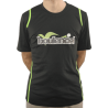 Black/Green microfibre T-shirt