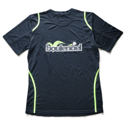 Black/Green microfibre T-shirt