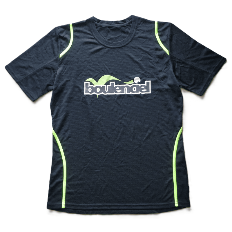 Black/Green microfibre T-shirt