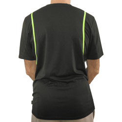 Black/Green microfibre T-shirt