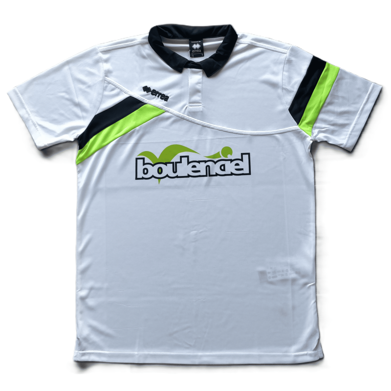 ERREA white microfibre polo shirt