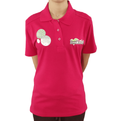Fuchsia cotton polo shirt