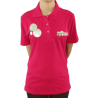 Fuchsia cotton polo shirt