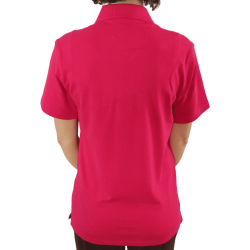 Fuchsia cotton polo shirt