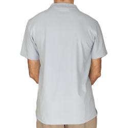 Light blue cotton polo shirt