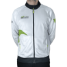 White/green microfibre tracksuit top