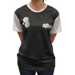 Black/White microfibre T-shirt