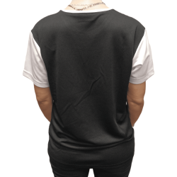 Black/White microfibre T-shirt