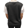 Black/White microfibre T-shirt
