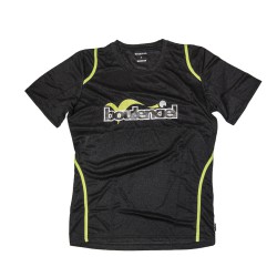 Black/Green microfibre T-shirt