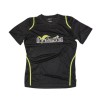 Black/Green microfibre T-shirt