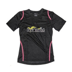 Black/Fuchsia microfibre T-shirt (CHILDREN)