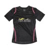 Black/Fuchsia microfibre T-shirt (CHILDREN)
