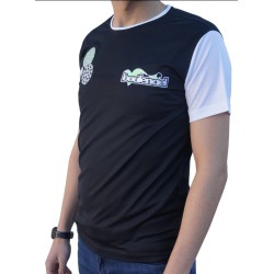 Black/White microfibre T-shirt