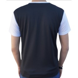 Black/White microfibre T-shirt