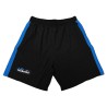 Black/blue microfibre shorts