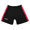 Black/fuchsia microfibre shorts