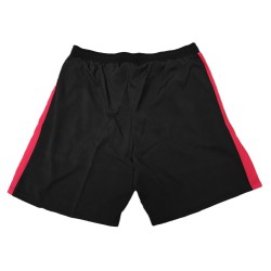 Black/fuchsia microfibre shorts