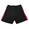 Black/fuchsia microfibre shorts