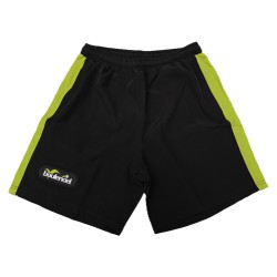 Short noir/vert en microfibre