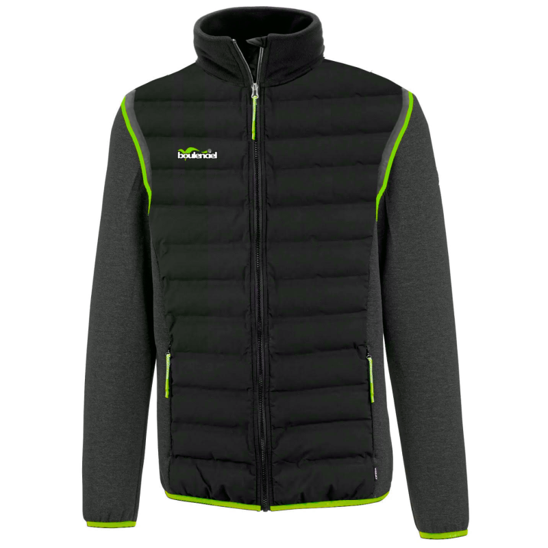 Chaqueta de pluma 2 colores negro/verde