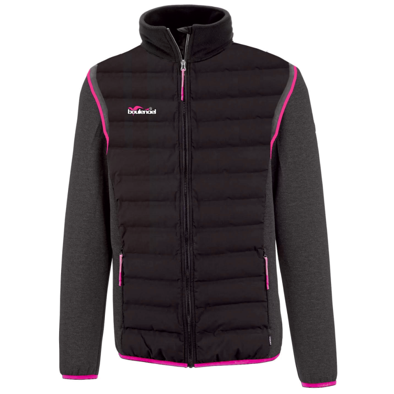 Doudoune 2 couleurs noir/fuchsia