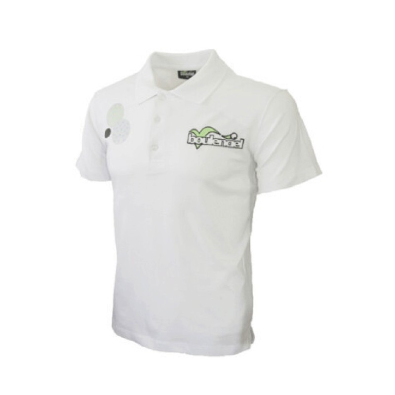 White cotton polo shirt