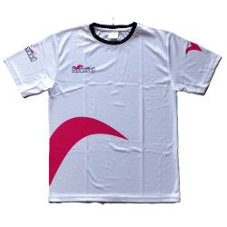Camiseta blanca/fucsia de...